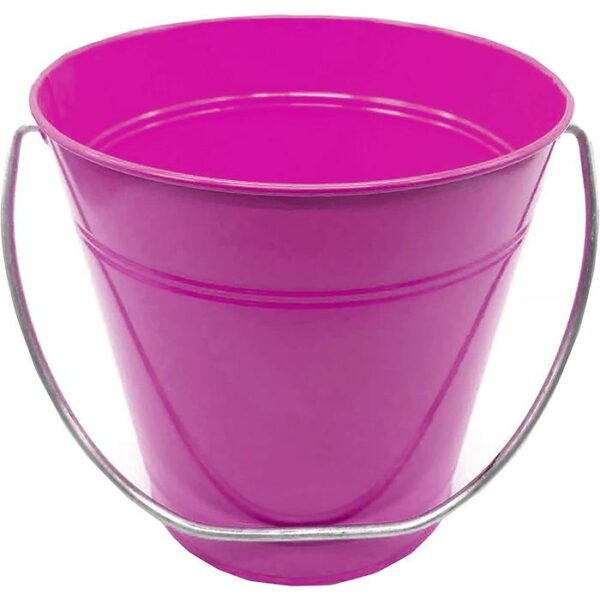 Metal Bucket 5.5 x 6'' Magenta