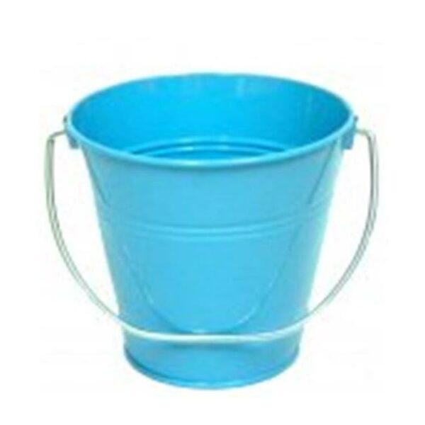 Metal Mini Bucket 4.3 x 3.2'' Turquoise