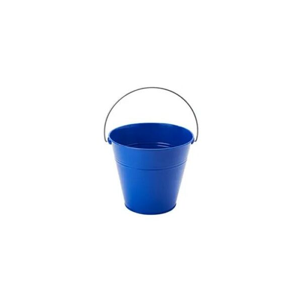Metal Mini Bucket 4.3 x 4.3'' Royal Blue