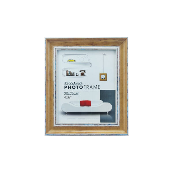 4x6" Plastic Photo Frame Natural