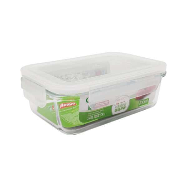 Glass Container Rectangular  830ml