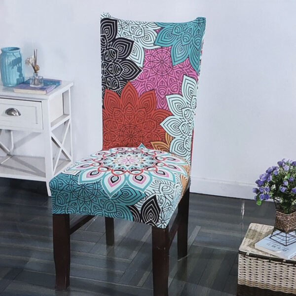 Floral Print Elastic Chair Cover