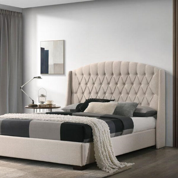 Jay Kenzos Bed King Beige 1930x2030