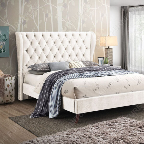 Mandy Bed Queen Cream 1530x2030