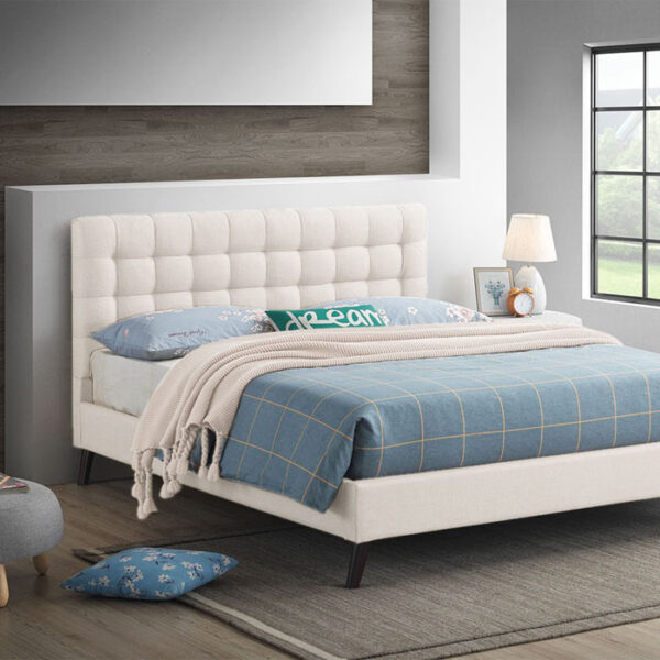 Dora Bed Full Cream 1380x1930