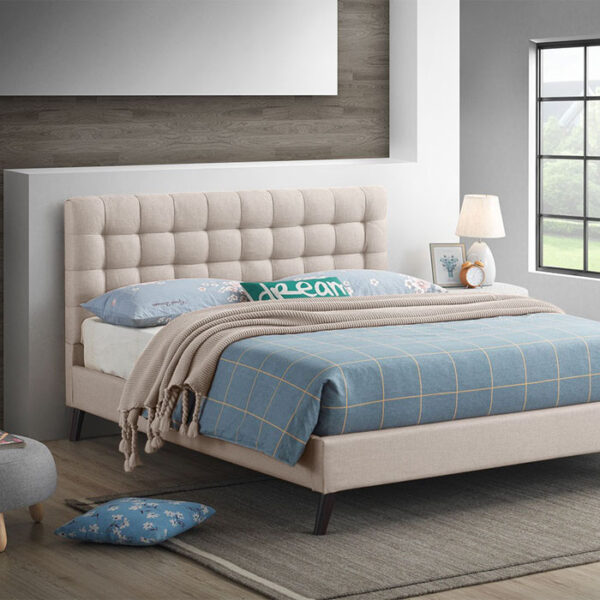 Dora Bed Queen Beige 1530x2030