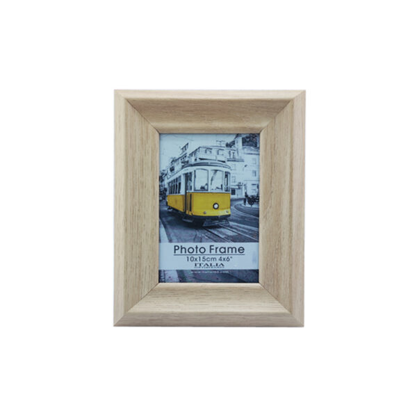 4x6" Wood Photo Frame Light Brown 10x15 Cm