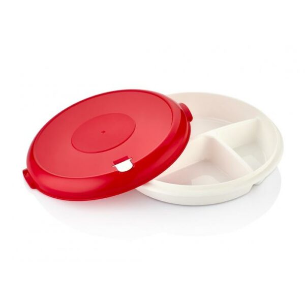 Ozmet Round Lunch Box 3 Compartment