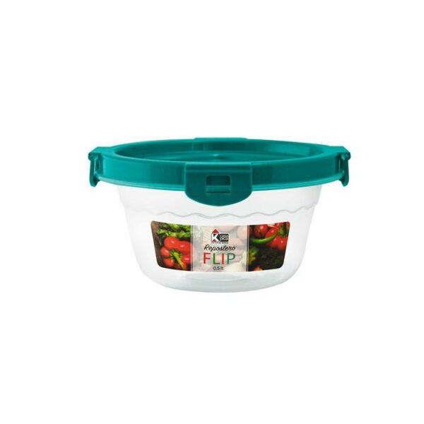 Casa Pica Round Food Container With Blue Lid 0.1G