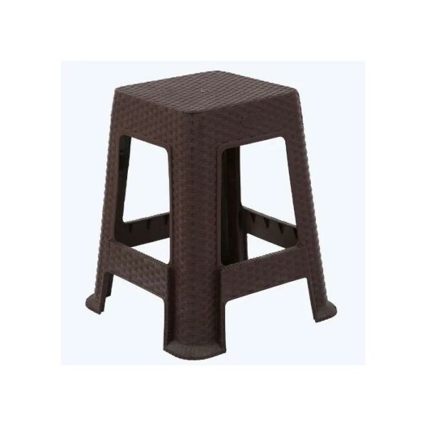 Casa Pica Rattan Plastic Stool Brown