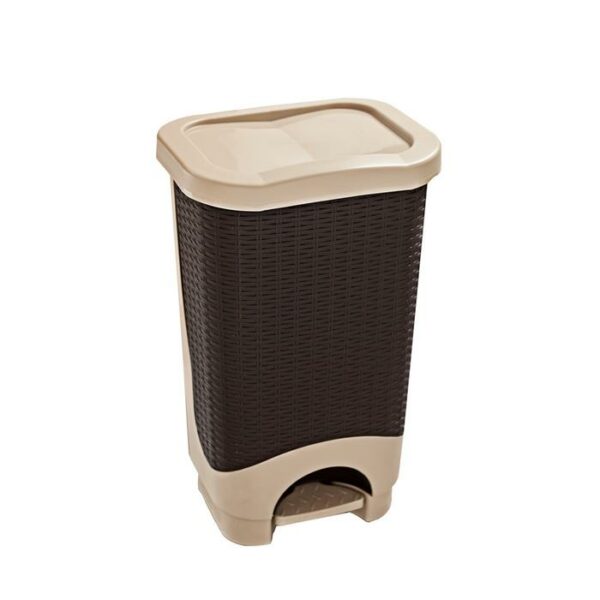 Casa Pica Rattan Dual Trash Can Beige 8 Gallon