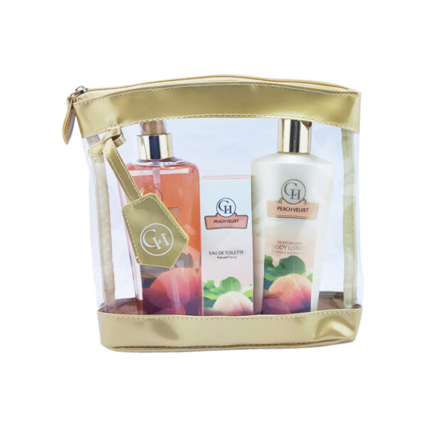 Body Mist Peach Velvet Gift Bag Trio