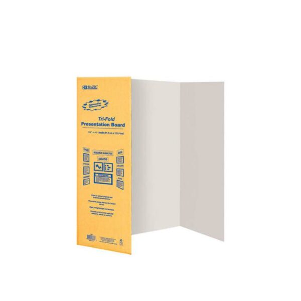 White TriFold Corrugated Presentation Board 28x40