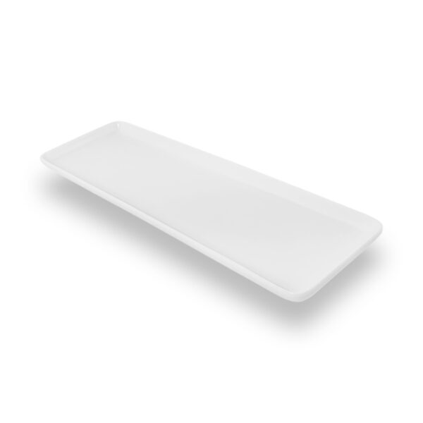 15" Royal Rectangular White Plate