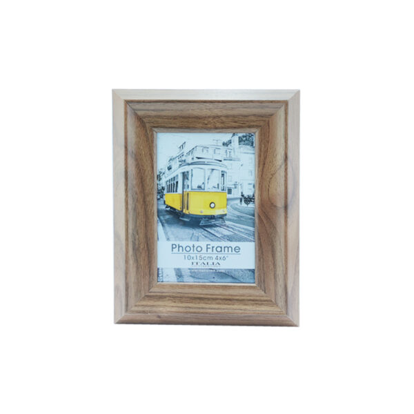 4x6" Mdf Wood Photo Frame Dark Brown