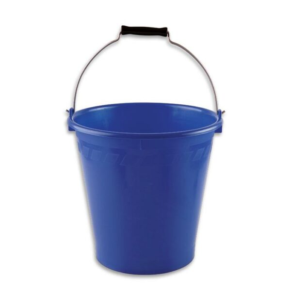 Bucket Plastic With Metal Handle 4 Gallon Blue