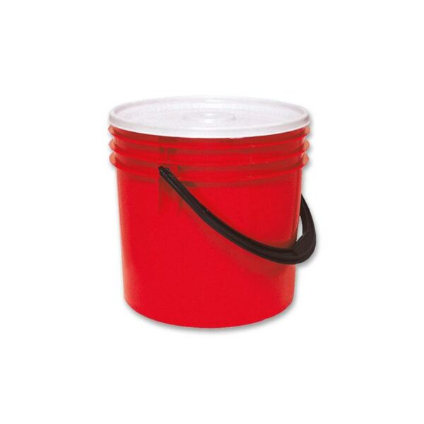 Pica Bucket With Lid 5.8 Gallon Red  With Handle