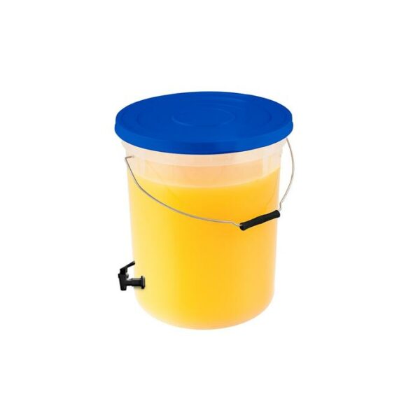Pica Bucket With Fauset With Lid 4.2 Gallon Blue