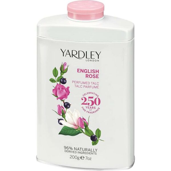 Yardley Perfumed Talc English Rose 200g