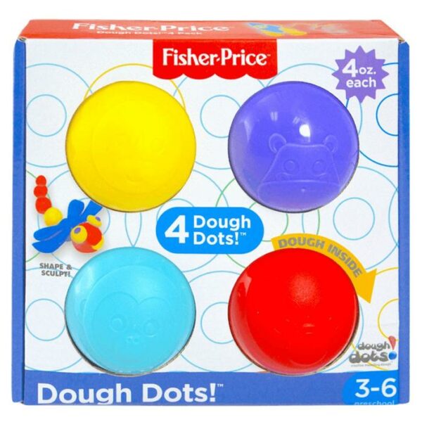 Dough dots 4pk, 4oz square box set