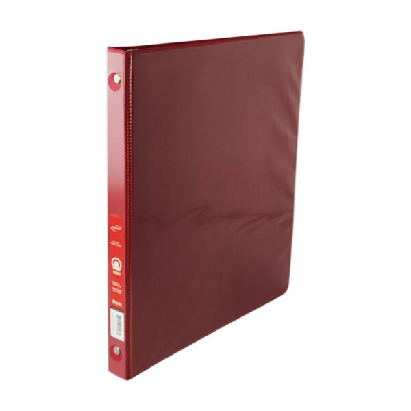1/2" Red 3-Ring View Binder With 2-Pockets