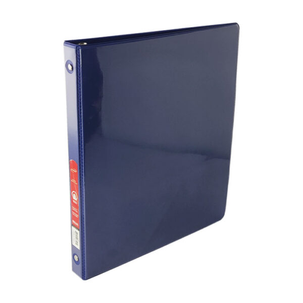 1/2" Blue 3-Ring View Binder With 2-Pokets