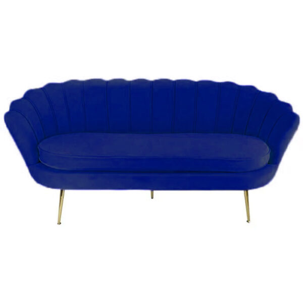 Spark Blue 3 Seater Sofa 182x52x78 Cm