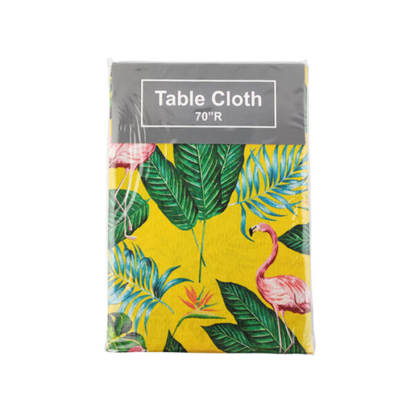 Tablecloth Round 70" Tropical Leaves