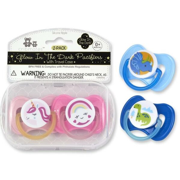 2-Pack Glow In The Dark Pacifiers
