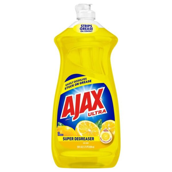 Dish Liquid Ajax Lemon Super Degreaser 28 Oz