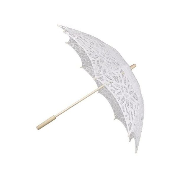 32" Vantage Lace Wedding Parasol