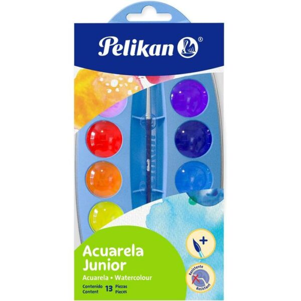 Pelikan WaterColor 12 Tablets + 1 Brush