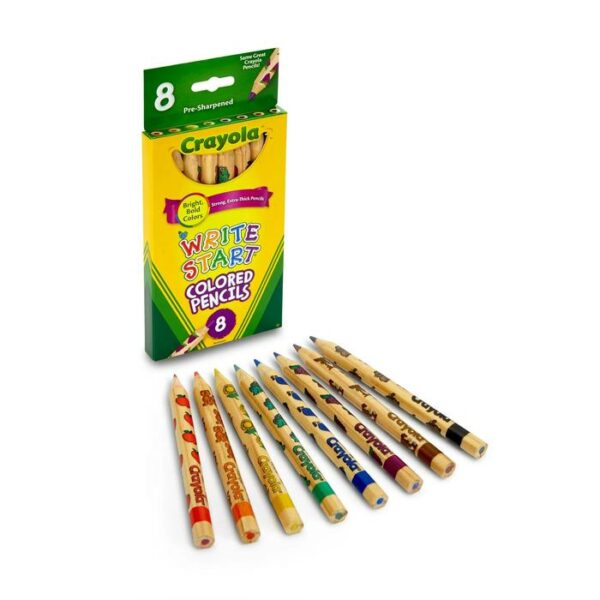 Crayola Write Start Colored Pencil 8 Pieces
