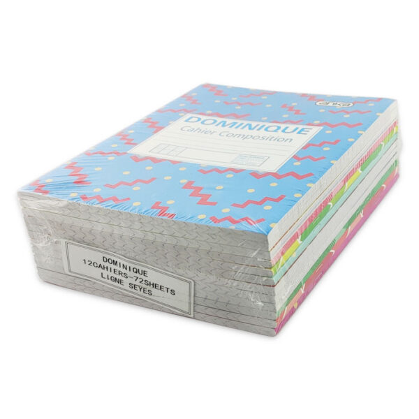Notebook Dominique 12 units 72 Sheets