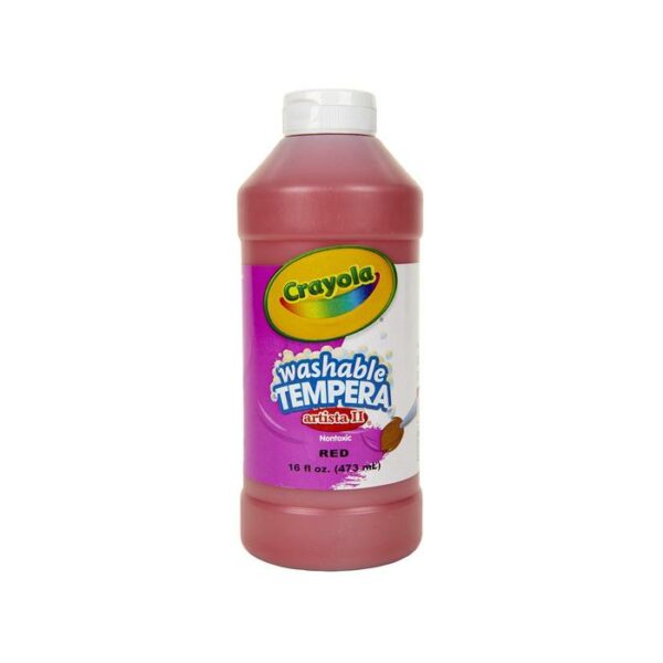 Washable Tempera 16oz Red Paint