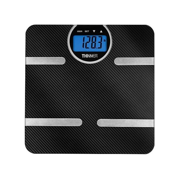 Conair Thinner Carbon Fiber Body Analysis Scale