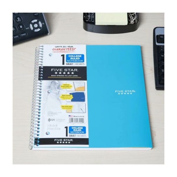 Five Star Notebook Teal 100 Sheets