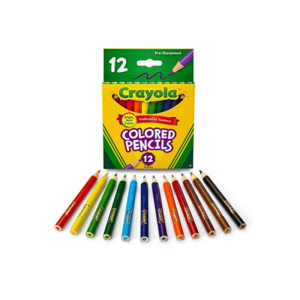 Crayola 12 Count Short Colored Pencil