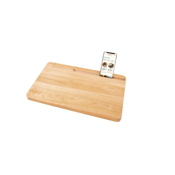 Ashwood Cutting Board With Tablette Holder 20"x12"