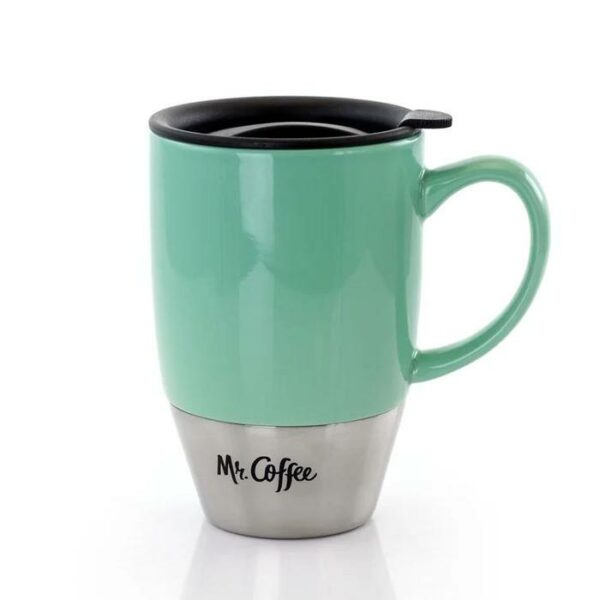 Mr Coffee Ceramic Travel Cup Pastel