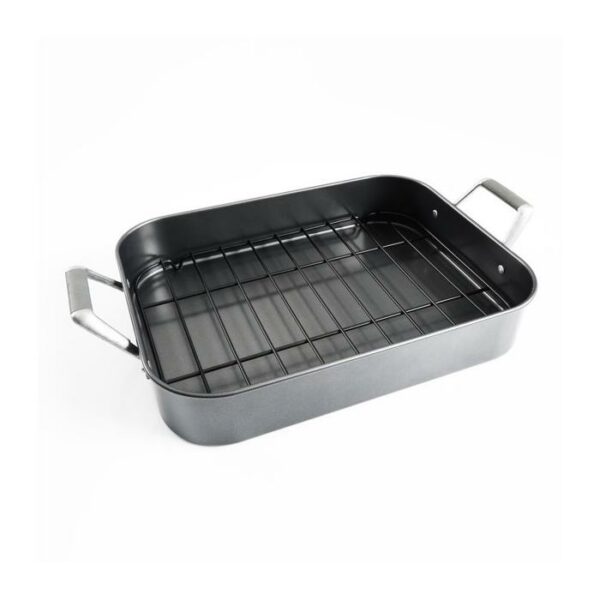 Greyfield Rectangular Roaster With Wire Rack