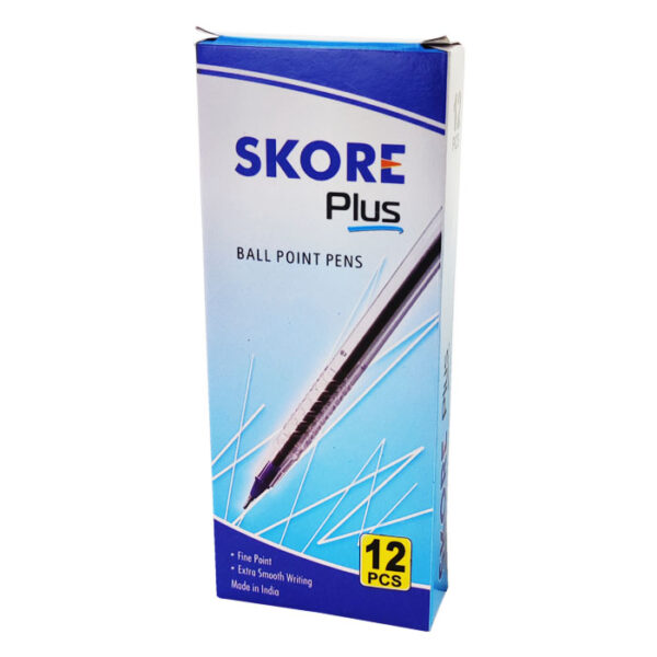 Skore Plus Ball Point Pens 12 Pieces