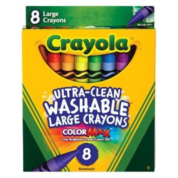 Crayola Washable Large Crayon 8 Count