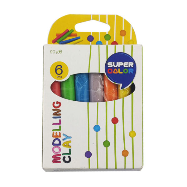 Super Color Modelling Clay 6 Pieces