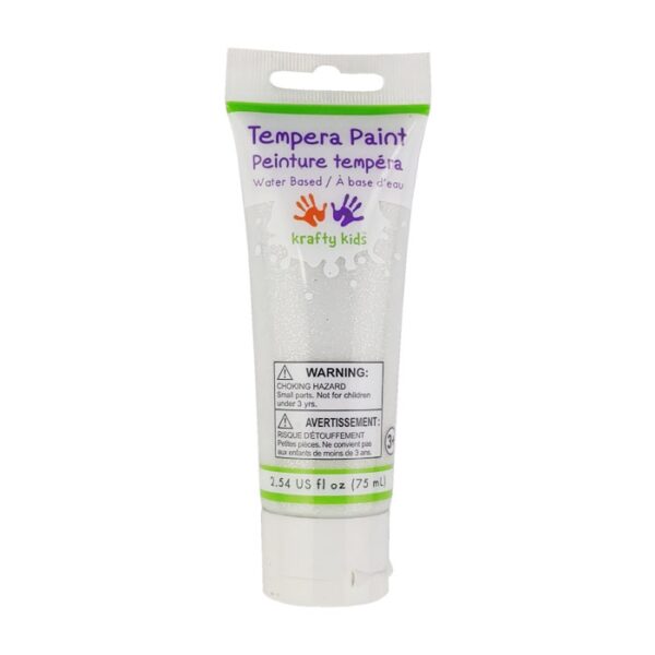 Krafty Kids Paint Silver Glitter 75ml