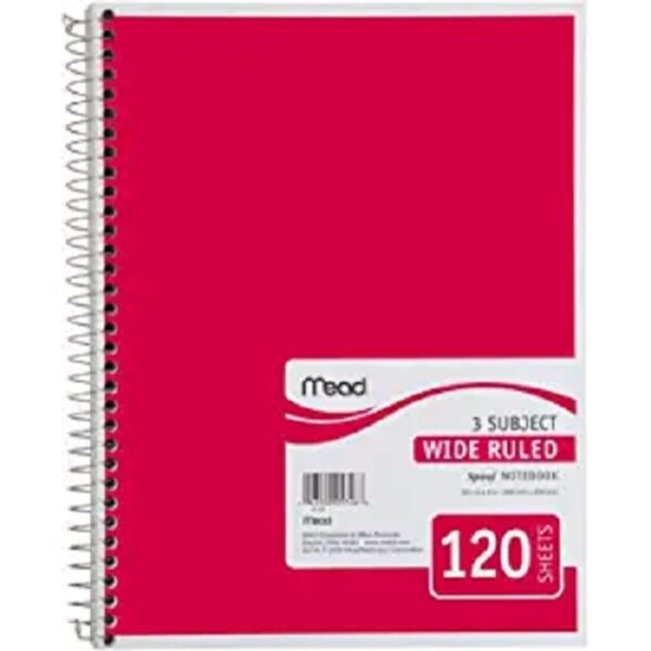 Kaisa 3 Sub 120 Count Notebook 120 Sheets