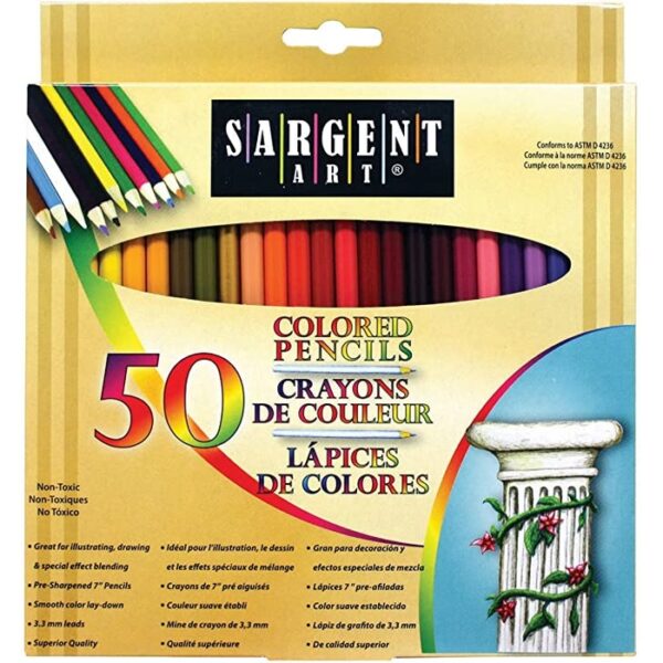 Sargent Art 50 Count Colored Pencil