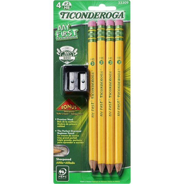 Ticonderoga 4 Count My First Pencil