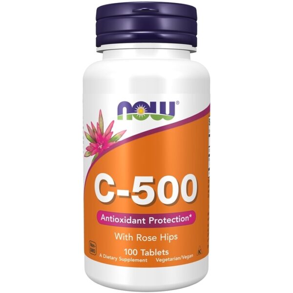 Now Foods C- 500 With Roses Hips 100 Tablets
