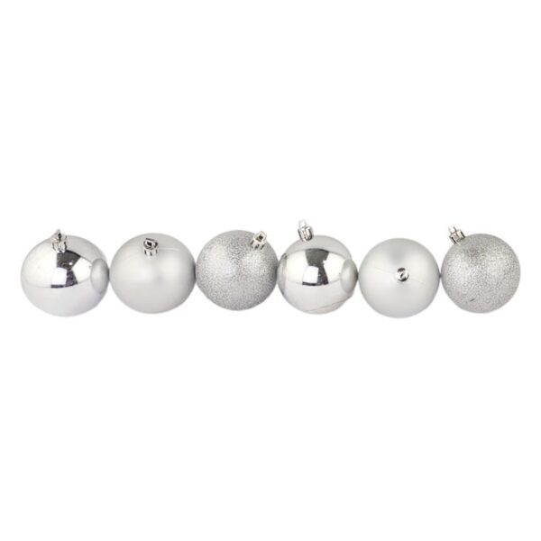 6 Pack Christmas Ball 60mm Assorted